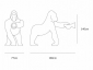 Светильник пластиковый напольный Qeeboo Kong OUT полиэтилен черный Фото 2