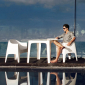 Кресло пластиковое Vondom Solid Basic полипропилен белый Фото 7