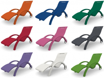 Шезлонг-лежак пластиковый Serendipity Chaise Outdoor S110