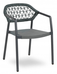 Кресло металлическое с обивкой-thumbs-Фото1