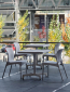 Стол пластиковый обеденный Resol Table sputnik pedestal base + H2O table top алюминий, полипропилен белый Фото 5