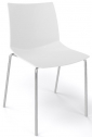 Стул пластиковый Gaber Kanvas NA металл, технополимер белый Фото 1