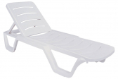 Шезлонг-лежак пластиковый Siesta Garden Bahama пластик белый Фото 3