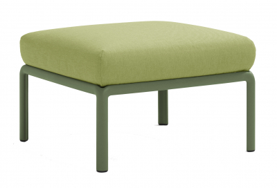 Пуф пластиковый с подушкой Nardi Komodo Pouf стеклопластик, Sunbrella агава, авокадо Фото 1