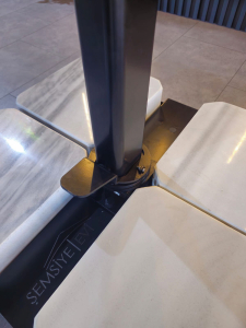 Зонт профессиональный 3х3 м THEUMBRELA SEMSIYE EVI Banana Plus Premier алюминий, акрил черный, минеральный Фото 8