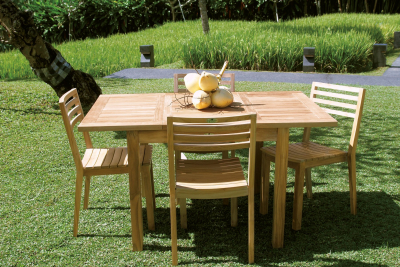 Стол деревянный раздвижной Giardino Di Legno Savana Medea тик Фото 6