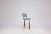 Кресло барное с обивкой Caris Nova граб, металл, ткань Фото 26