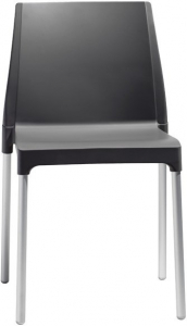 Стул пластиковый Scab Design Chloe Chair Mon Amour анодированный алюминий, технополимер антрацит Фото 1