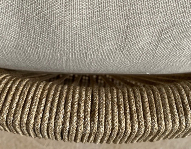 Диван деревянный двухместный Tagliamento Ravona KD акация, роуп, олефин натуральный, бежевый Фото 21