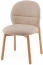 Стул деревянный с обивкой Tagliamento Meiko бук, букле натуральный, бежевый Фото 1