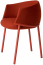 Кресло металлическое c обивкой Scab Design Koala сталь, технополимер, шерсть красный Фото 1