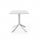 Стол пластиковый обеденный Nardi ClipX 70 стеклопластик белый Фото 5