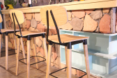 Стул деревянный барный Fenny Day 658A сталь, фанера дуба, ясень черный, бежевый Фото 16