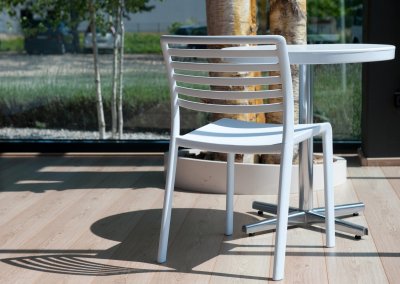 Стул пластиковый Resol Lama chair стеклопластик белый Фото 4