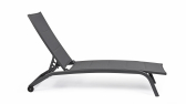 Шезлонг-лежак металлический Garden Relax Cleopas алюминий, текстилен антрацит Фото 6
