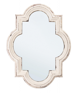 Зеркало декоративное Garden Relax Venere МДФ, сталь, стекло белый Фото 1