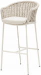 Кресло плетеное барное с подушкой Lecce