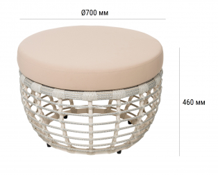 Пуф плетеный с подушкой-thumbs-Фото3