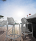 Комплект пластиковых полубарных стульев Siesta Contract Air Bar 65 Set 4 стеклопластик белый Фото 5