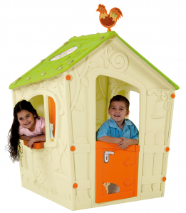 Детский домик Keter Magic Playhouse полипропилен слоновая кость, светло-зеленый Фото 1