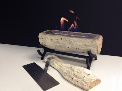 Биокамин настольный Bioker Wood нержавеющая сталь, огнеупорная керамика Фото 3