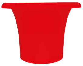 Кашпо пластиковое Arkema Tummy Vase полиэтилен вишневый Фото 1