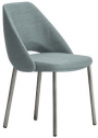 Стул с обивкой PEDRALI Vic сталь, ткань титановый, голубой Фото 1