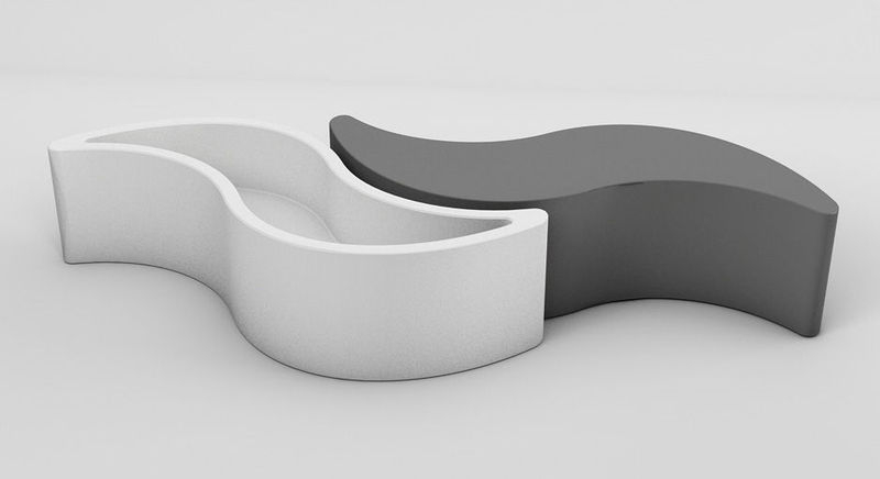 Скамья пластиковая Wave Standard