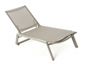 Шезлонг-лежак металлический DELTA Odessa текстилен, алюминий капучино Фото 2