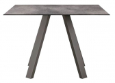 Стол обеденный PEDRALI Arki-Table Outdoor сталь, компакт-ламинат HPL антрацит Фото 1