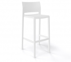 Стул пластиковый барный Gaber Bakhita 76 металл-полимер белый Фото 1