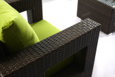 Лаунж-набор мебели Tagliamento Loto алюминий, искусственный ротанг кофе Фото 3