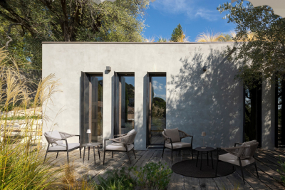 Комплект металлической лаунж мебели Garden Relax Millor алюминий, роуп, полиэстер антрацит, хаки Фото 3