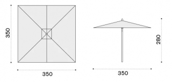 Зонт профессиональный 3.5х3.5 м-thumbs-Фото3
