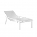 Шезлонг металлический с обивкой Royal Botania Alura алюминий, батилин Фото 9