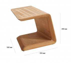 Столик деревянный приставной-thumbs-Фото3