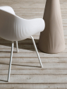 Кресло пластиковое PLUST Fade металл, полиэтилен белый Фото 4
