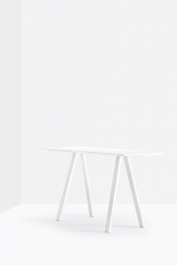 Стол барный ламинированный PEDRALI Arki-Table Outdoor сталь, алюминий, компакт-ламинат HPL белый Фото 4