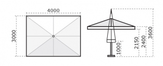Зонт профессиональный телескопический 3х4 м-thumbs-Фото3