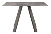 Стол обеденный PEDRALI Arki-Table Outdoor сталь, компакт-ламинат HPL антрацит, 2810 Фото 1