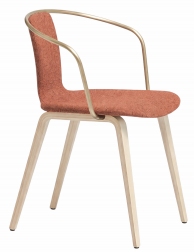 Кресло деревянное с обивкой-thumbs-Фото1