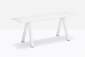 Скамейка ламинированная PEDRALI Arki-Bench сталь, компакт-ламинат HPL белый Фото 5