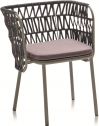 Кресло с подушкой Chairs & More Jujube SP-INT сталь, роуп, ткань Фото 1