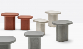Столик кофейный бетонный PEDRALI Caementum бетон светло-серый Фото 8