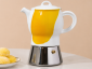 Кофеварка гейзерная Ancap Espressina Classic сталь, фарфор деколь Happy Colours Giallo Фото 1