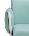 Кресло металлическое c подушками Scab Design Brezza сталь, полипропилен лен, бирюзовый Фото 11