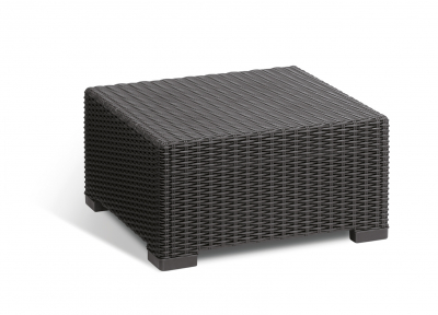 Комплект пластиковой мебели Keter California 3 seater set пластик с имитацией плетения графит, серый Фото 2