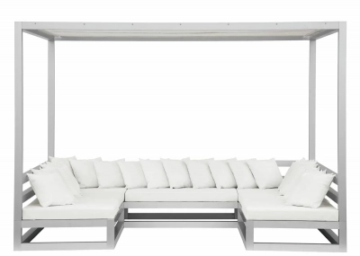 Павильон металлический с лаунж-мебелью ReeHouse Rimini алюминий, полиэстер, стекло Фото 1
