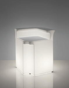 Стойка пластиковая барная светящаяся SLIDE Break Corner Lighting полиэтилен белый Фото 8