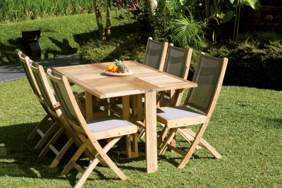 Стол деревянный складной Giardino Di Legno Savana Telemaco тик Фото 6